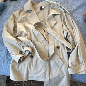 H&M Divided Short Trench with Belt